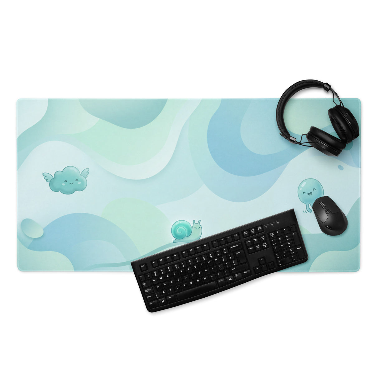 Pastel Cute Cloud Mouse Pad For Girl Gamers