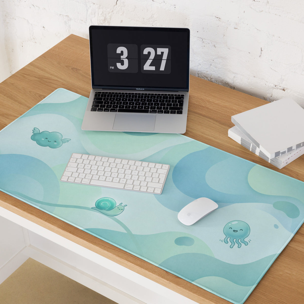 Pastel Cute Cloud Mouse Pad For Girl Gamers