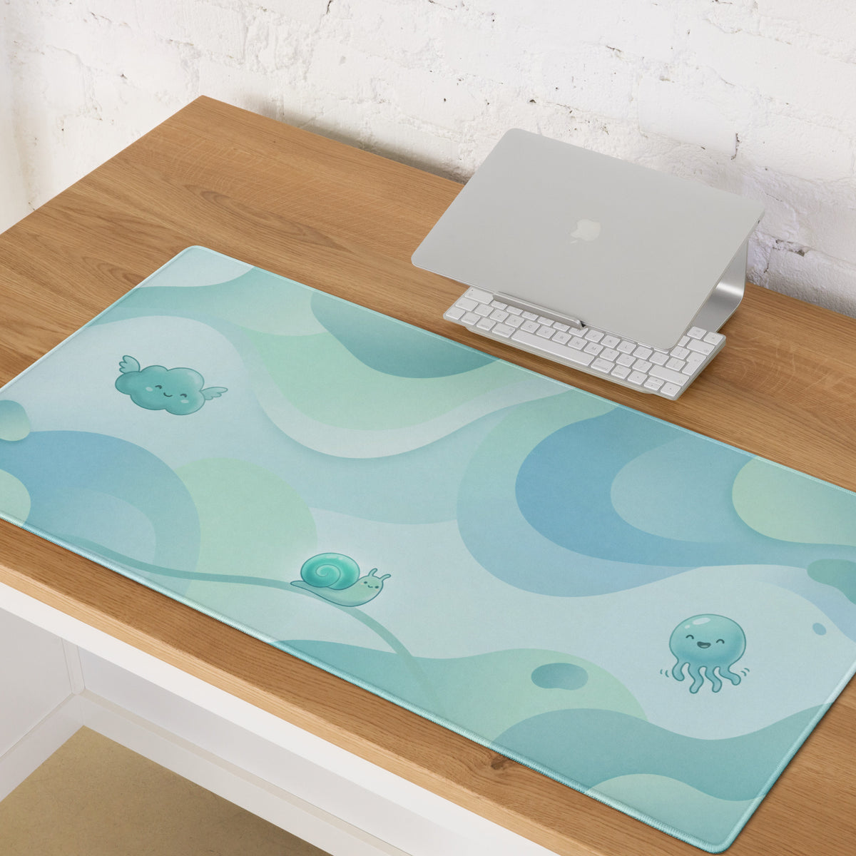 Pastel Cute Cloud Mouse Pad For Girl Gamers