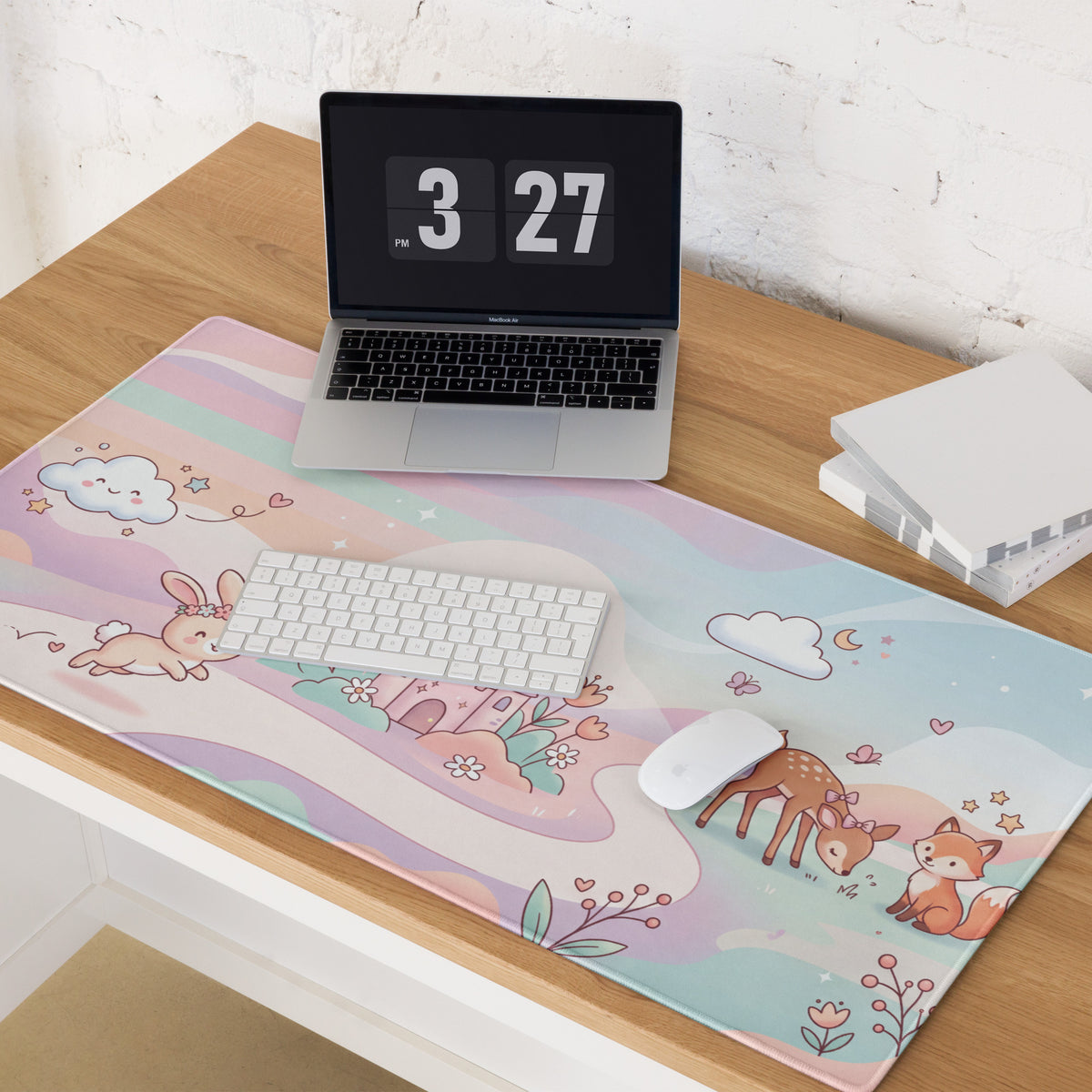 Pastel Unicorn Gaming Mouse Pad With Cute Design