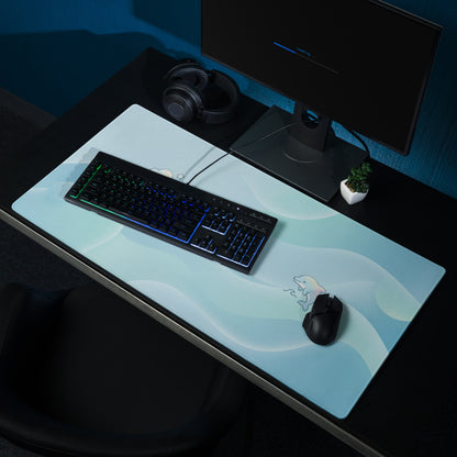 Pastel Blue Cute Cloud Gaming Mouse Pad