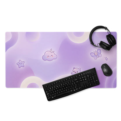Lilac Cute Galaxy Gaming Mouse Pad