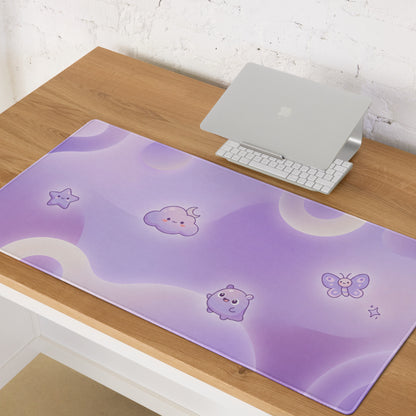 Lilac Cute Galaxy Gaming Mouse Pad