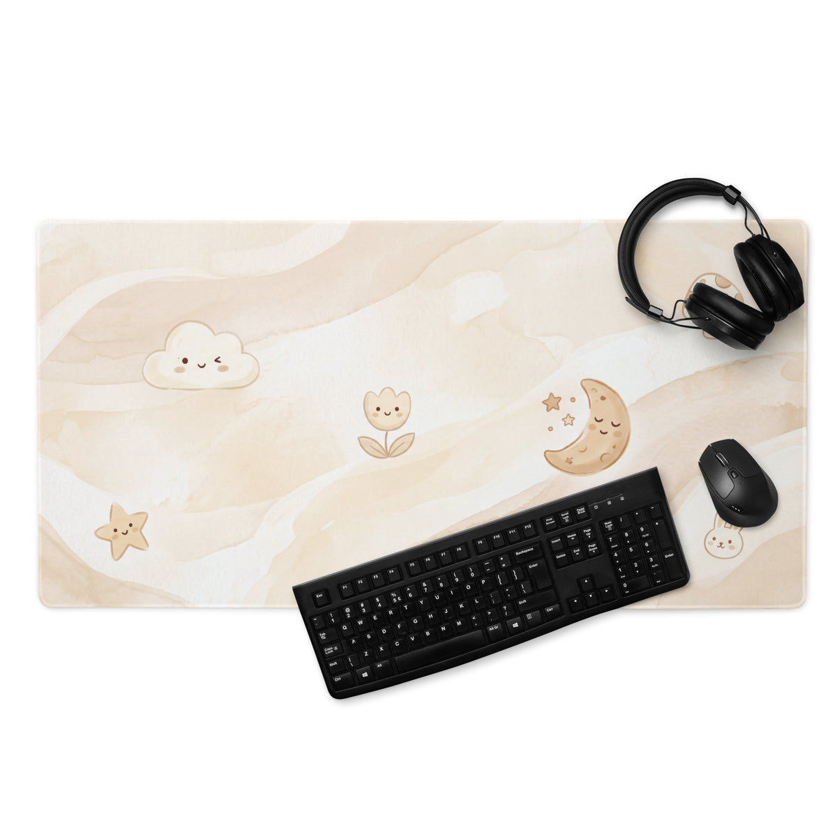 Pastel Cute Mushroom Cloud Gaming Mouse Pad