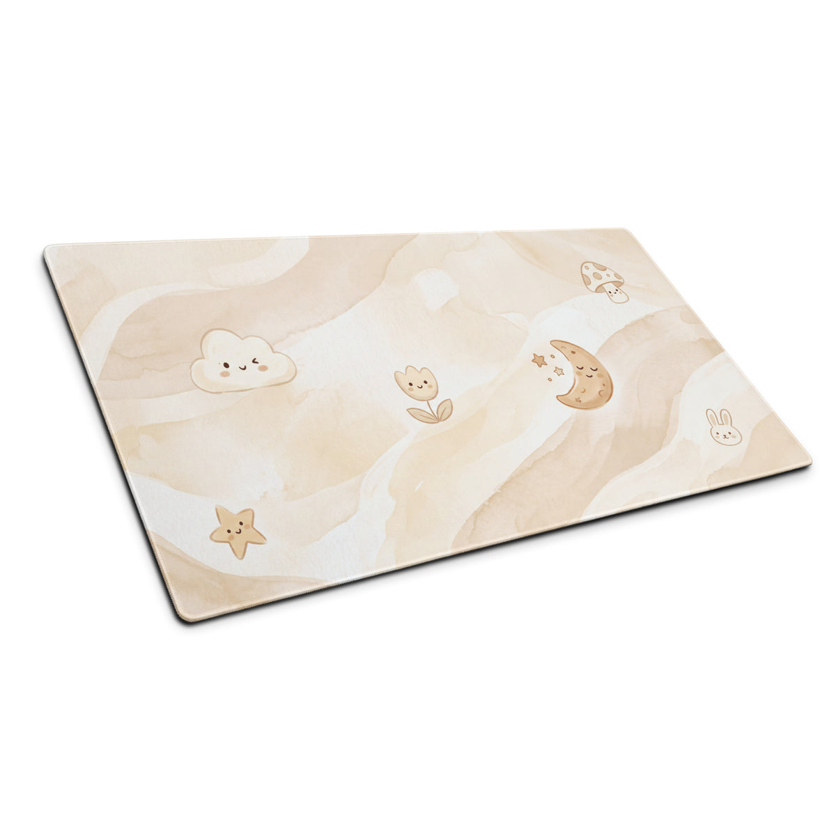 Pastel Cute Mushroom Cloud Gaming Mouse Pad