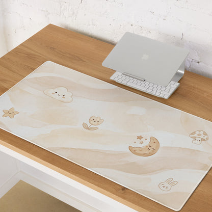 Pastel Cute Mushroom Cloud Gaming Mouse Pad