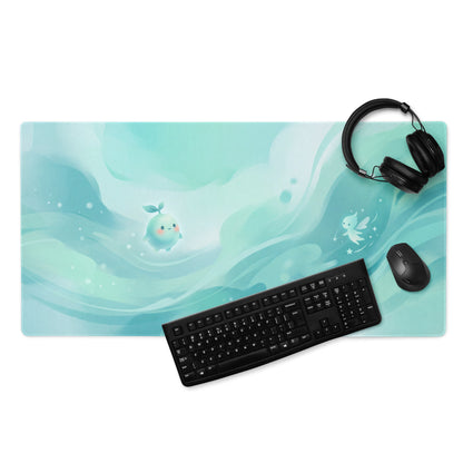 Girly Mint Green Gaming Mouse Pad