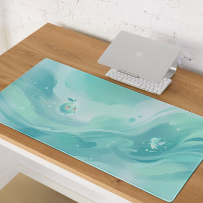 Girly Mint Green Gaming Mouse Pad