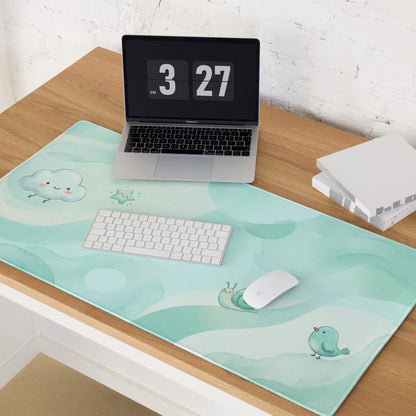 Pastel Cute Clouds Gaming Mouse Pad
