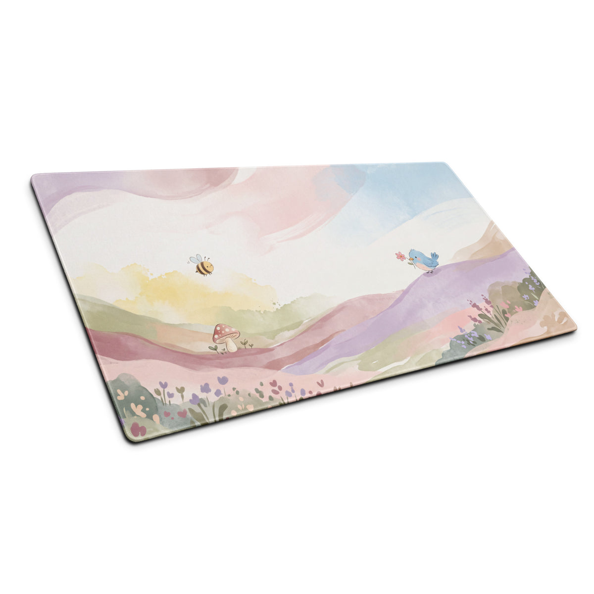 Cute Pink Gradient Gaming Mouse Pad