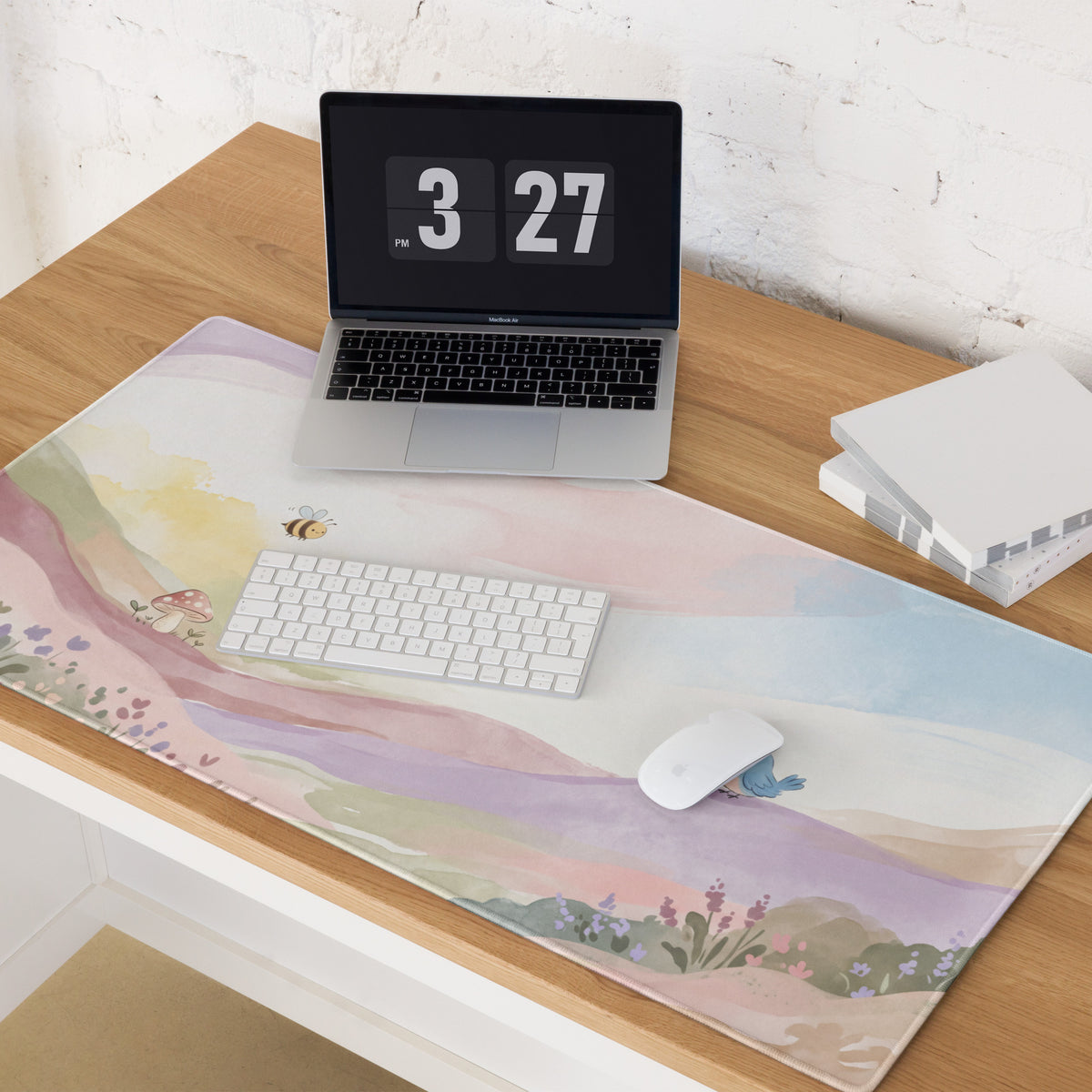 Cute Pink Gradient Gaming Mouse Pad