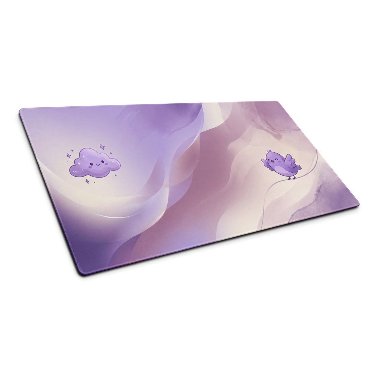 Pastel Purple Cute Cloud Gamer Mouse Pad