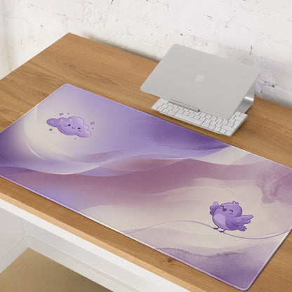 Pastel Purple Cute Cloud Gamer Mouse Pad