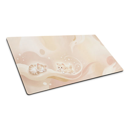 Cute Pink Cat Theme Gaming Mouse Pad