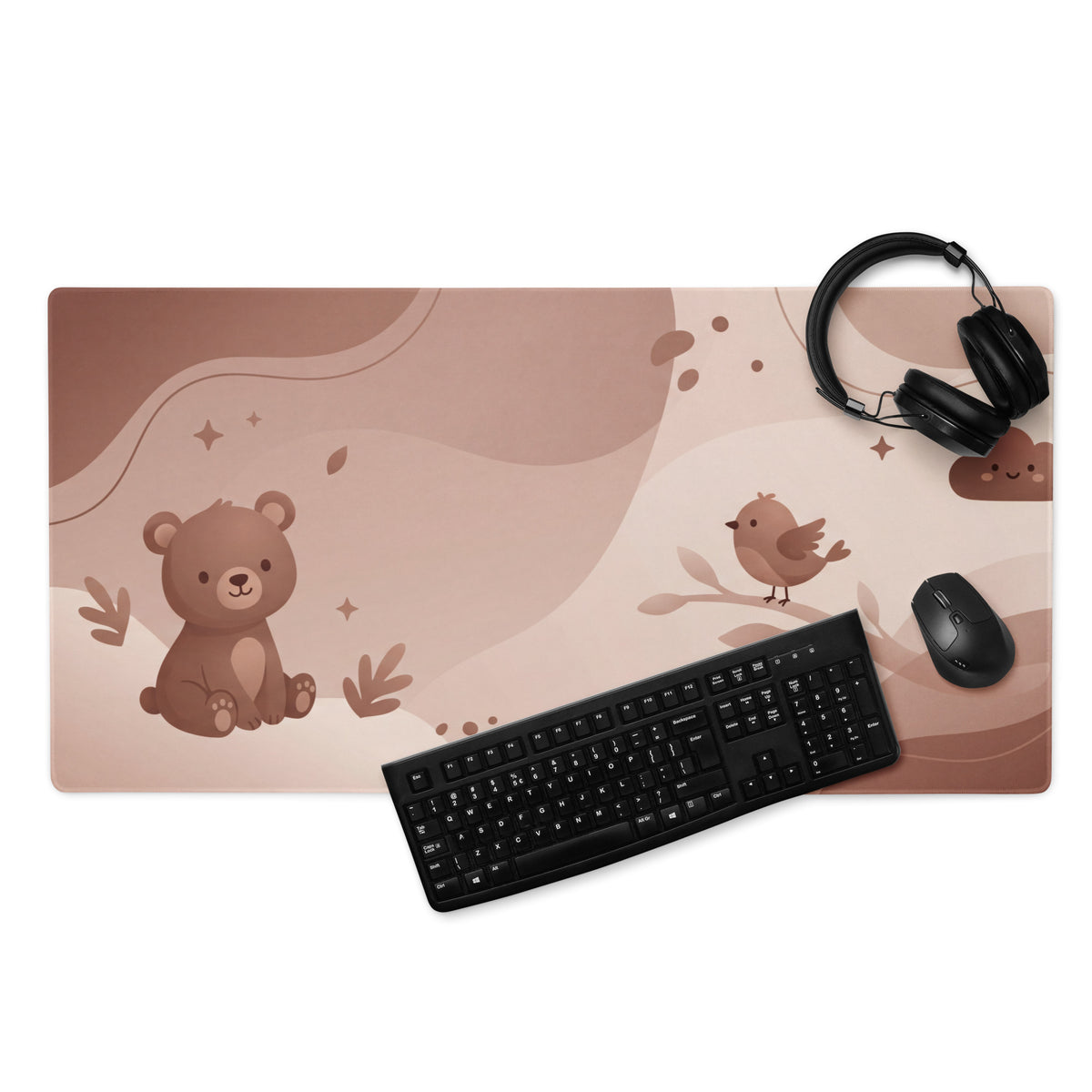 Pink Bear Cute Gaming Mouse Pad