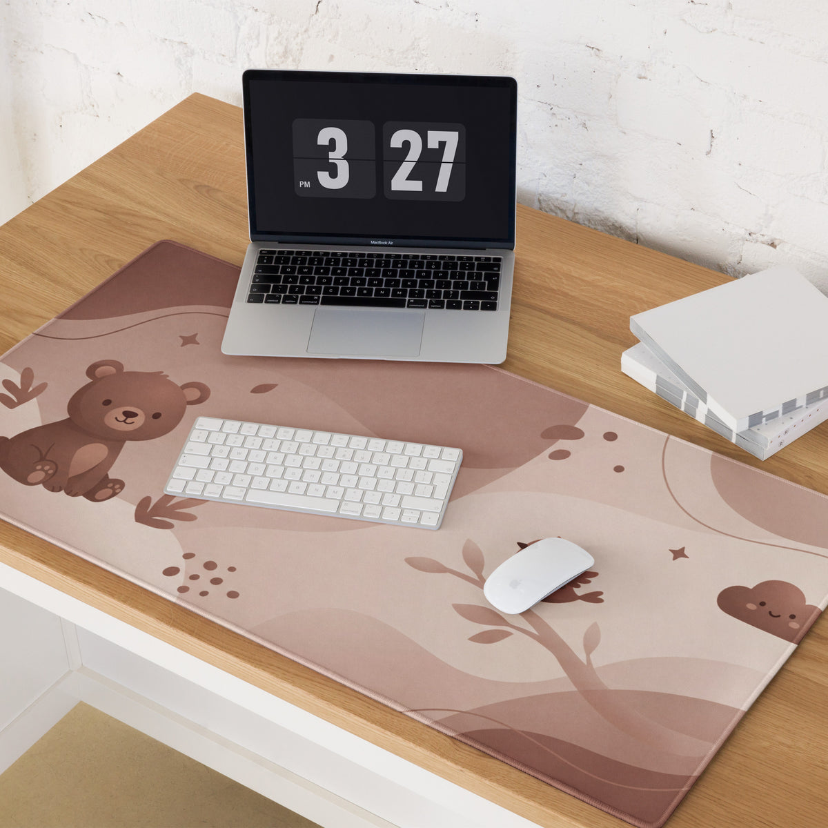 Pink Bear Cute Gaming Mouse Pad