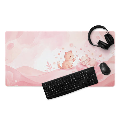 Cute Pink Galaxy Gaming Mouse Pad