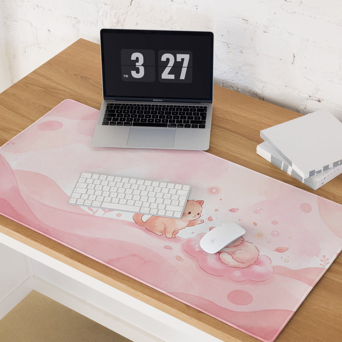 Cute Pink Galaxy Gaming Mouse Pad
