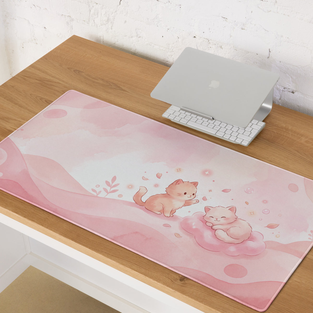 Cute Pink Galaxy Gaming Mouse Pad