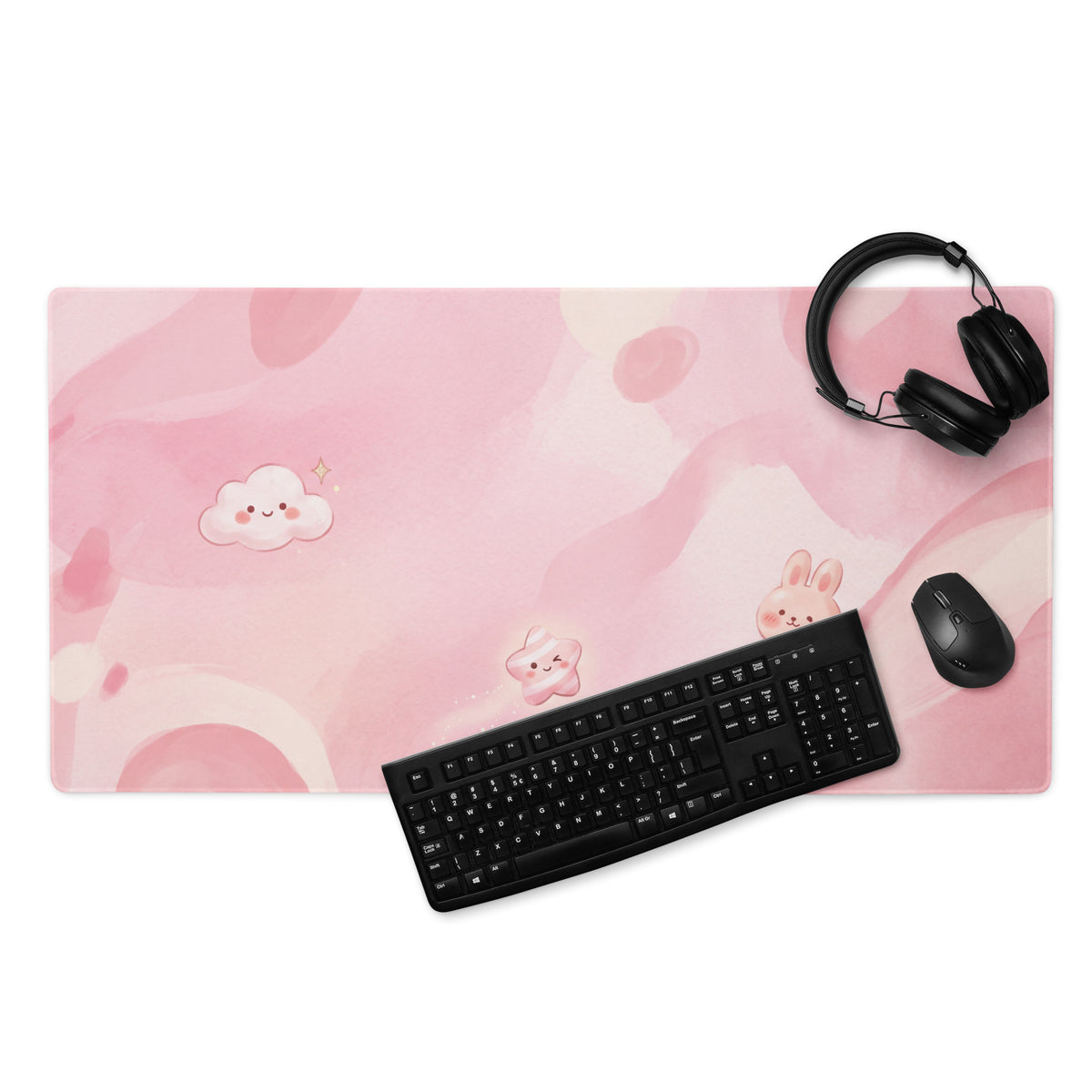 Pink Cute Galaxy Gaming Mouse Pad