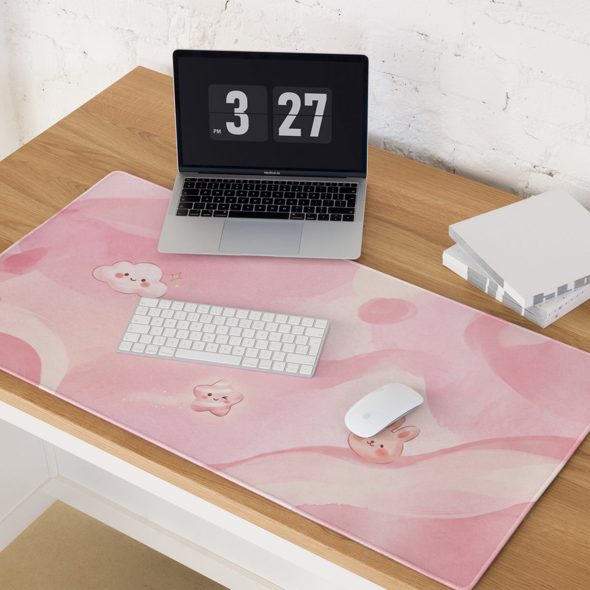 Pink Cute Galaxy Gaming Mouse Pad