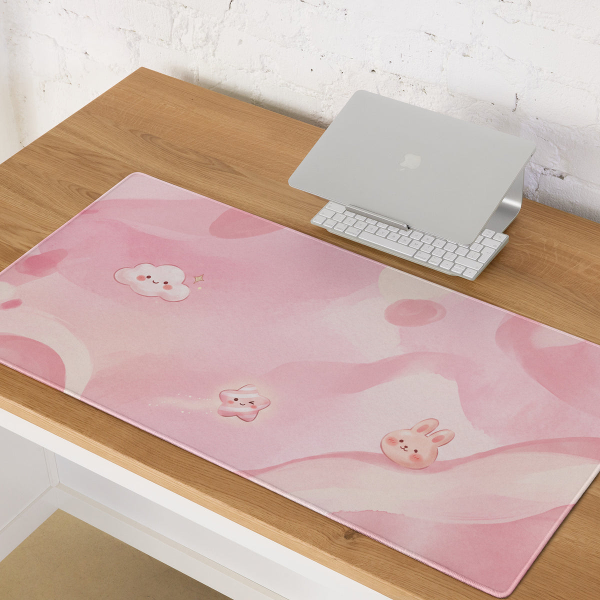 Pink Cute Galaxy Gaming Mouse Pad