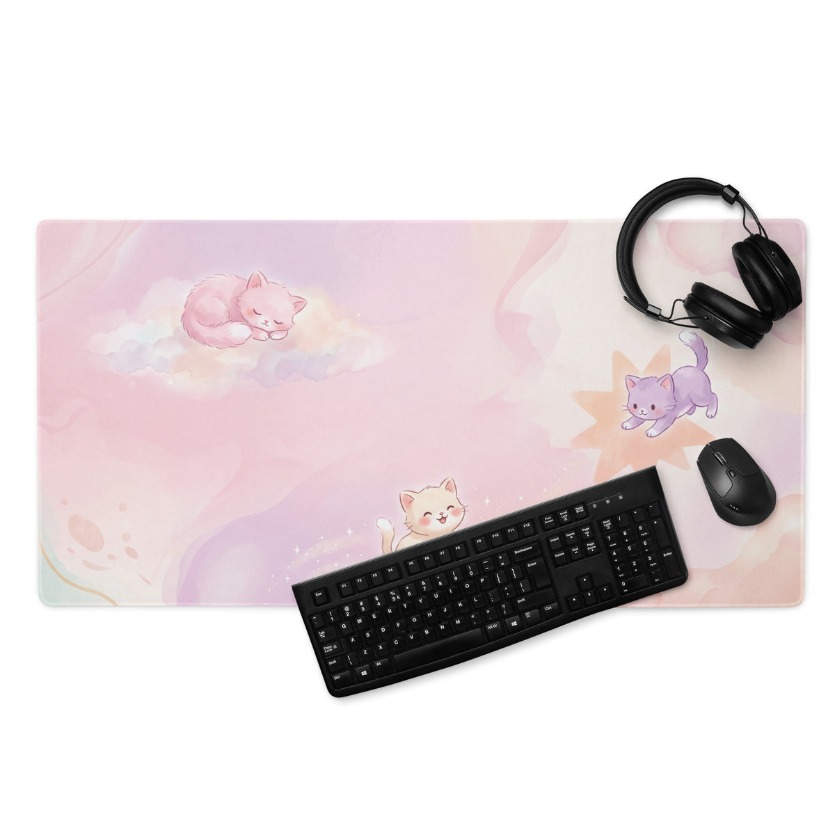 Pastel Kittens Gaming Mouse Pad