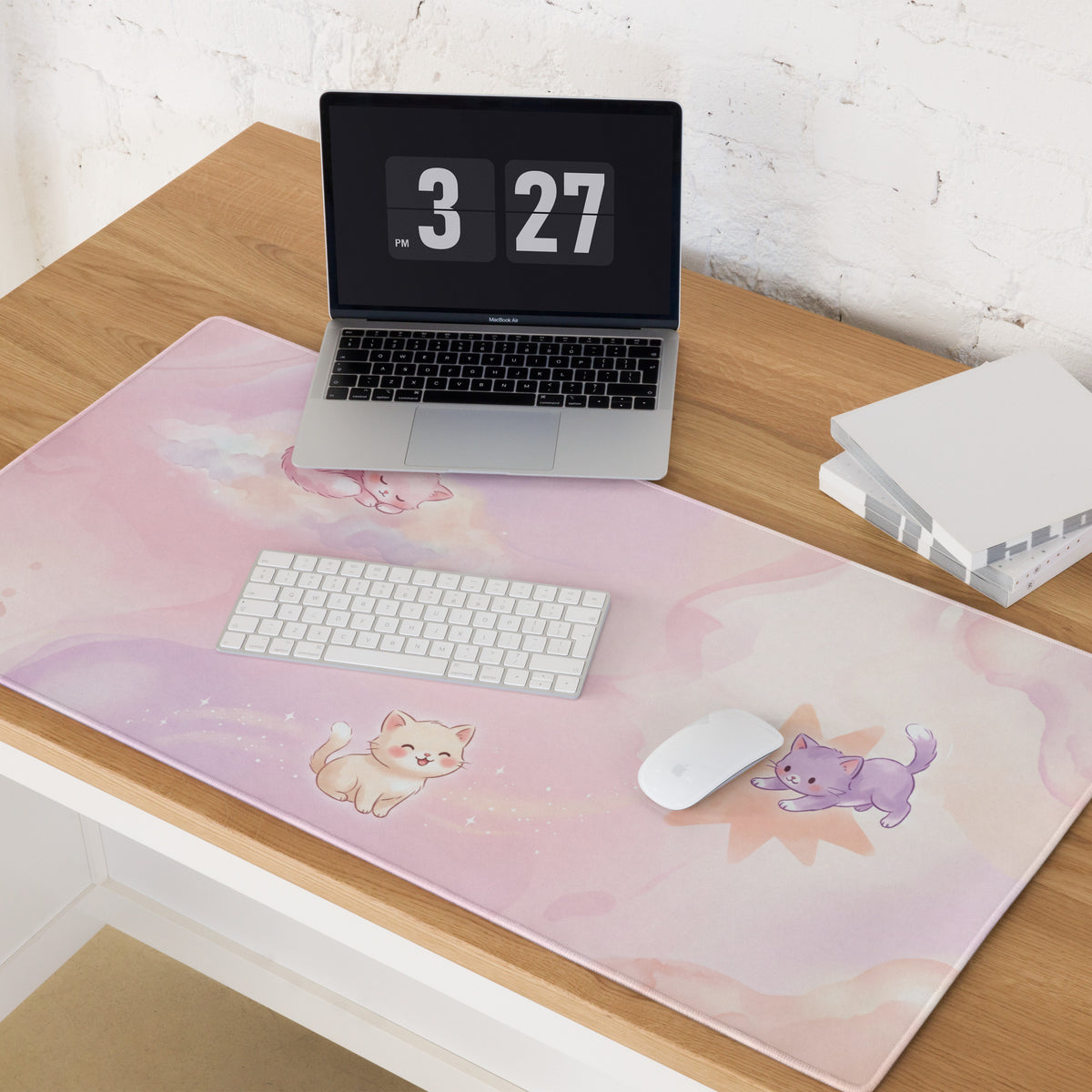 Pastel Kittens Gaming Mouse Pad