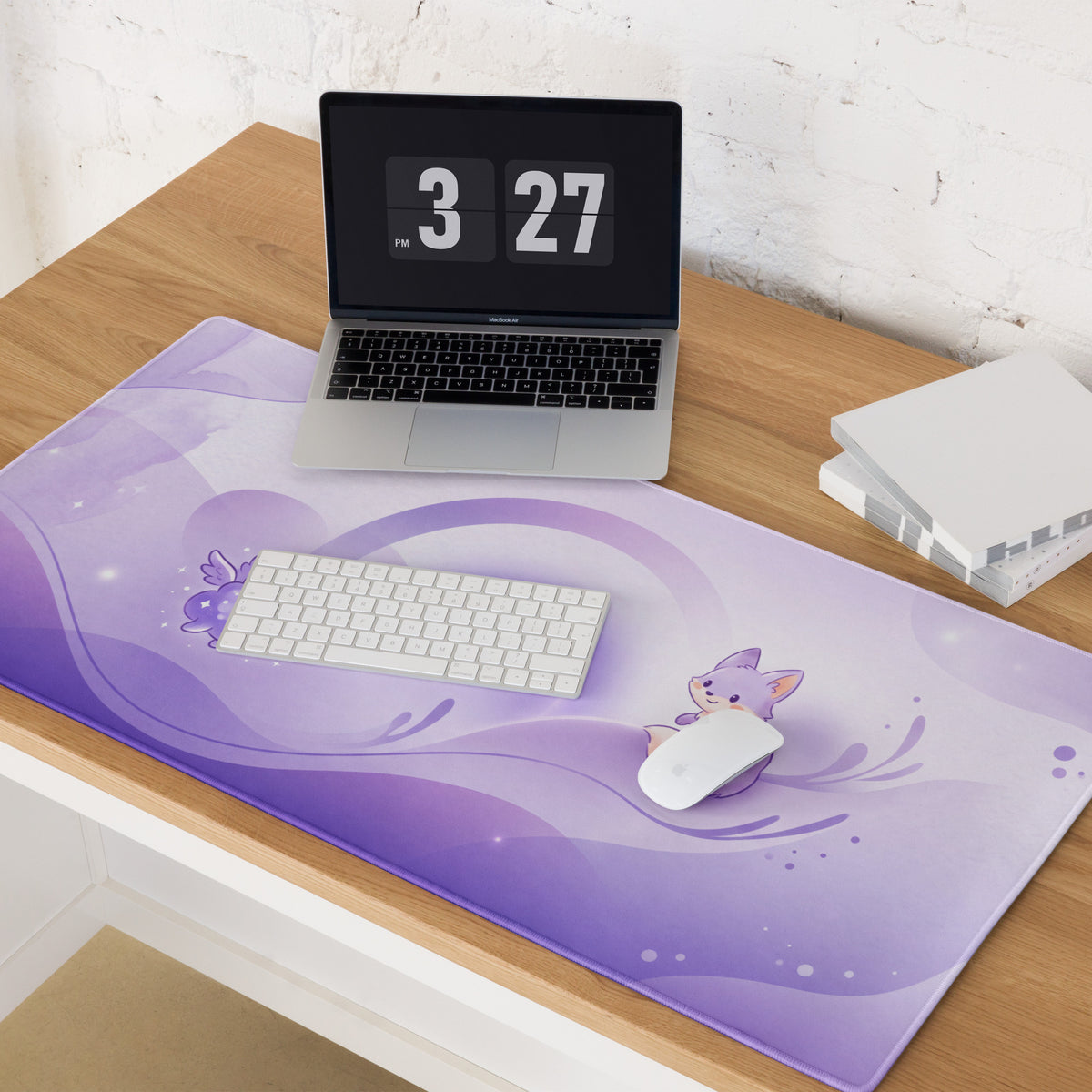 Cute Themed Purple Gaming Mouse Pad for Girls