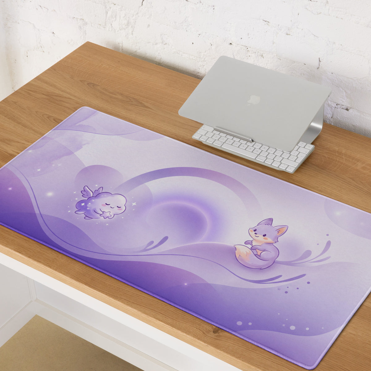 Cute Themed Purple Gaming Mouse Pad for Girls