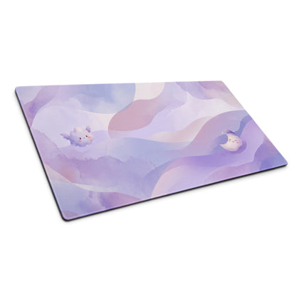 Pastel Purple Unicorn Mouse Pad With Clouds