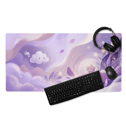 Pastel Purple Cute Cloud Dream Gaming Mouse Pad