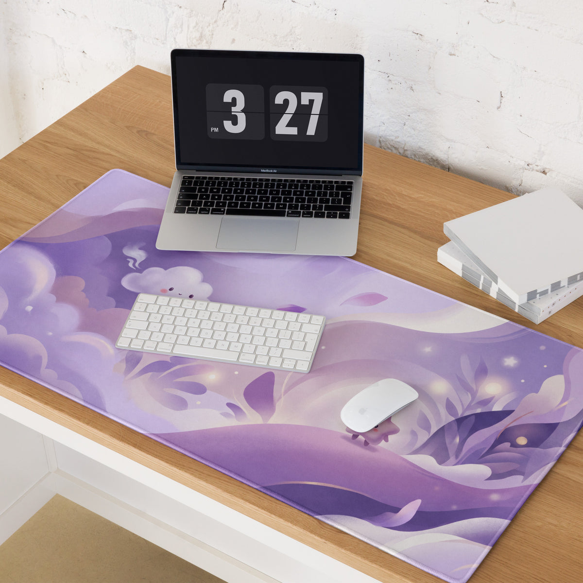 Pastel Purple Cute Cloud Dream Gaming Mouse Pad
