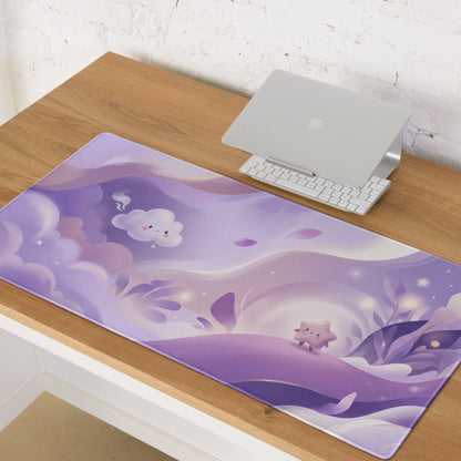 Pastel Purple Cute Cloud Dream Gaming Mouse Pad