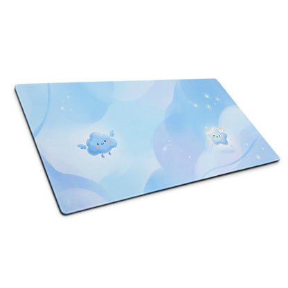 Pastel Blue Cute Cloud Mouse Pad
