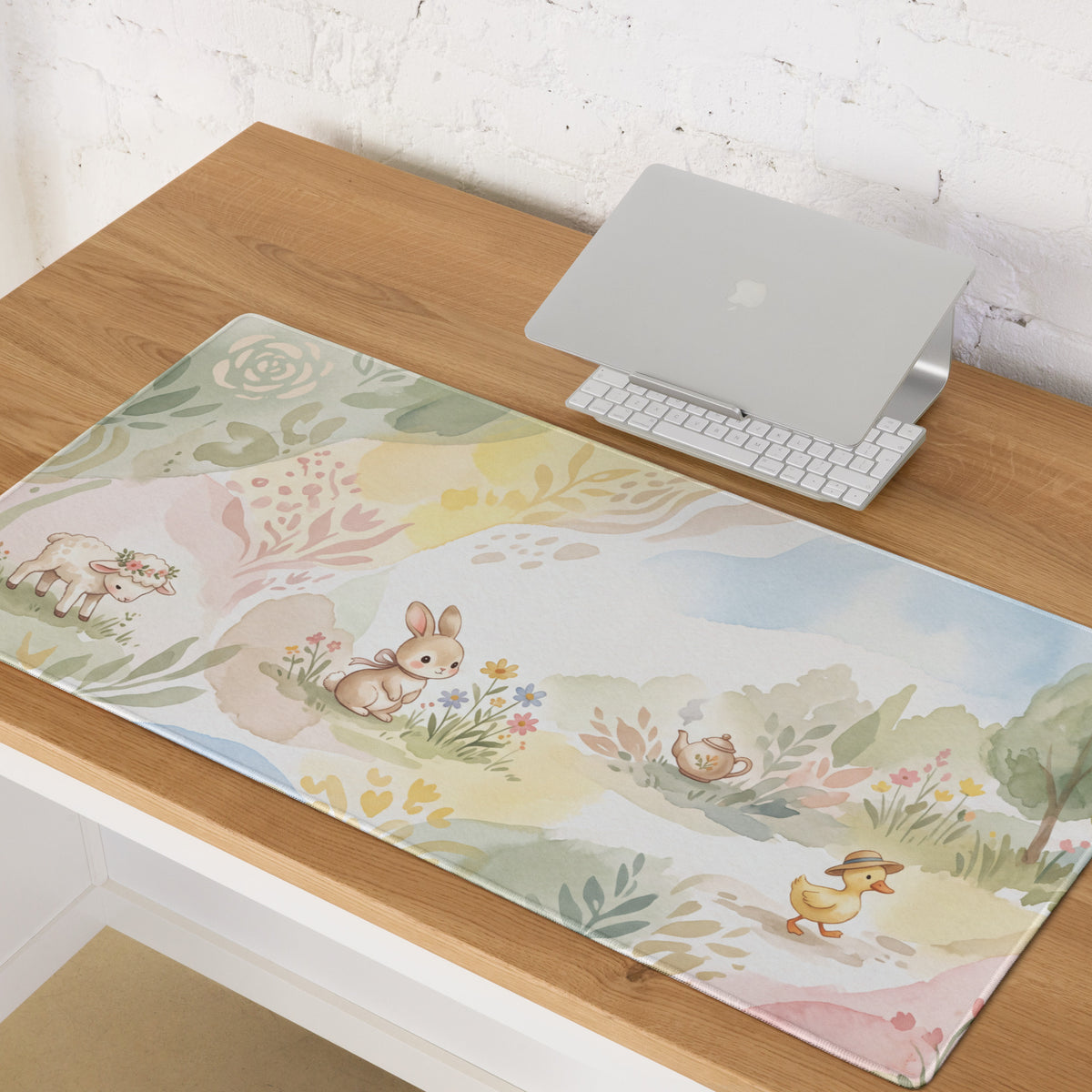 Pastel Garden Cute Gaming Mouse Pad
