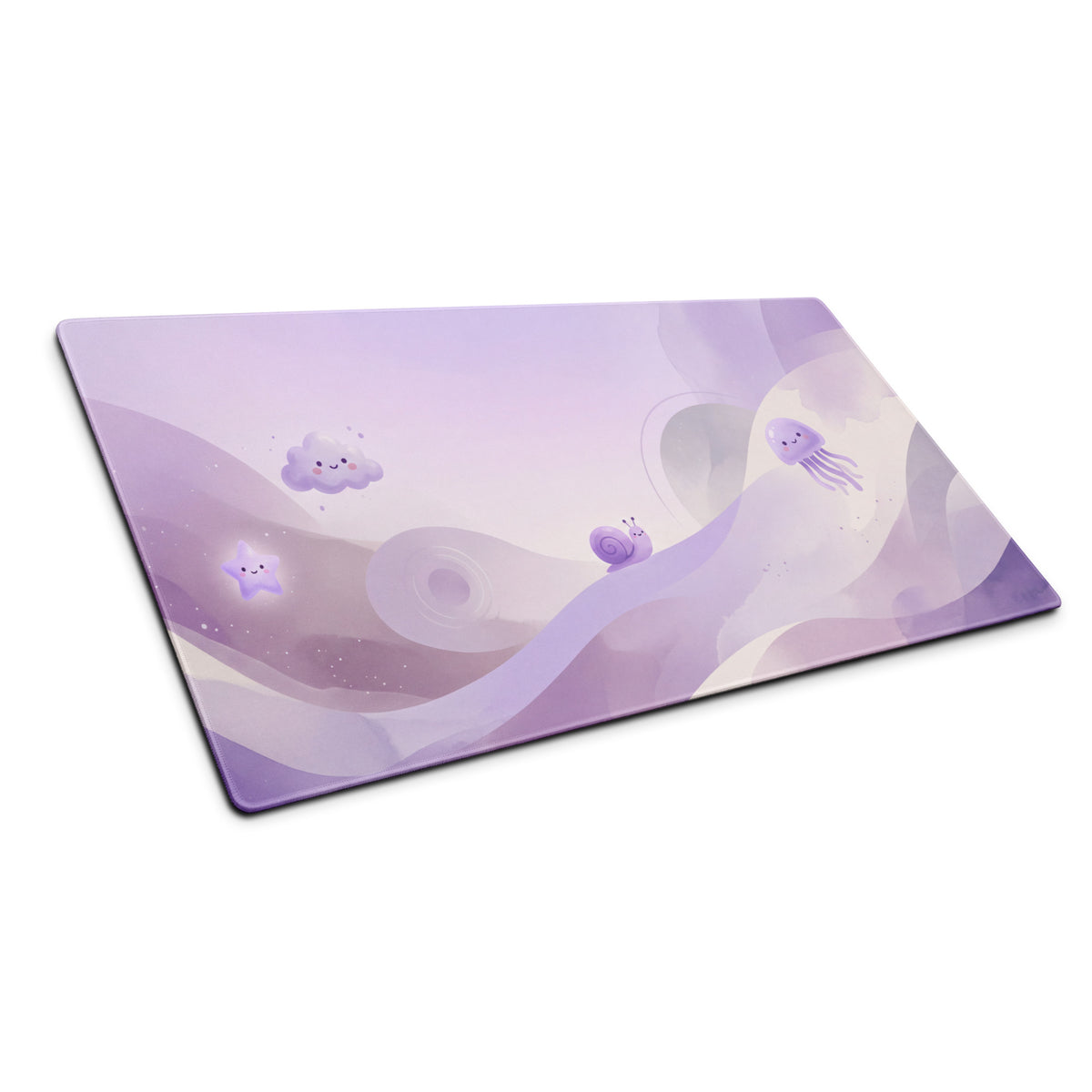 Lovely Purple Unicorn Galaxy Gaming Mouse Pad