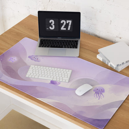 Lovely Purple Unicorn Galaxy Gaming Mouse Pad