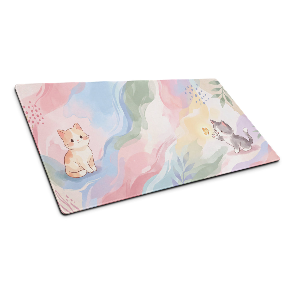 Pastel Cat Friends Gaming Mouse Pad