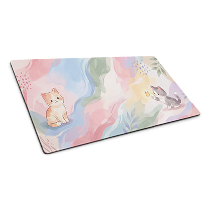 Pastel Cat Friends Gaming Mouse Pad