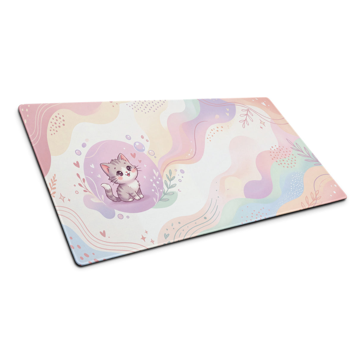 Pastel Kitty Dream Gaming Mouse Pad