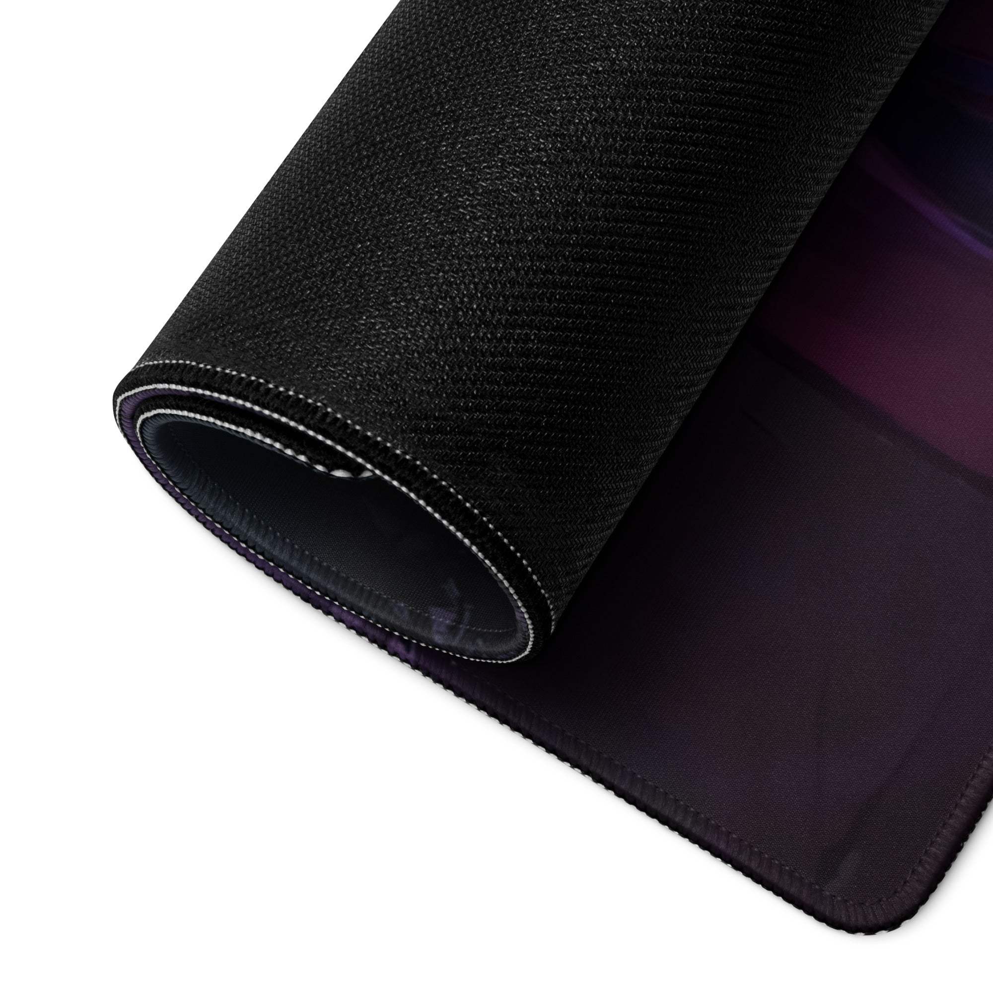 Black textured cyberpunk neon purple gaming mousepad with gradient
