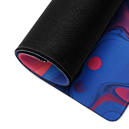 Vibrant blue pink cosmic swirl gaming mouse pad large non-slip esports Dota CS GO