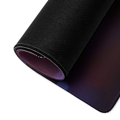Black textured mousepad with purple-blue gradient surface