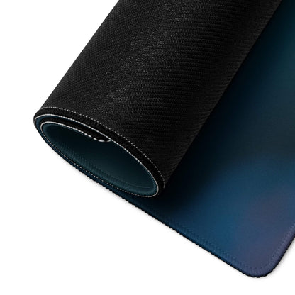 Black navy gradient textured butterfly floral gaming mousepad