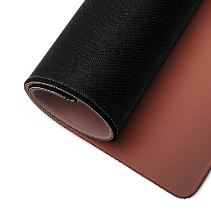 Black and brown dual-sided minimalist mosque silhouette gaming mouse pad