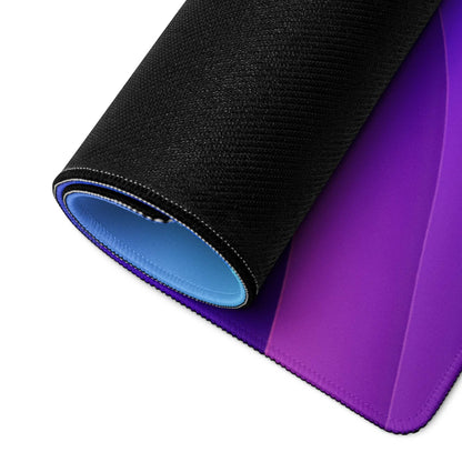 Rolled-up Vibrant Gradient Large Gaming Mouse Pad with non-slip base