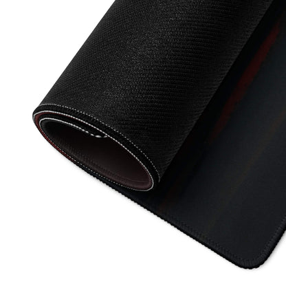 Black textured Noir Neon Night gaming mouse pad with red edge accent, white stitching, large non-slip design