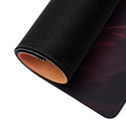 Vibrant mountain sunset large gaming mouse pad with black textured surface