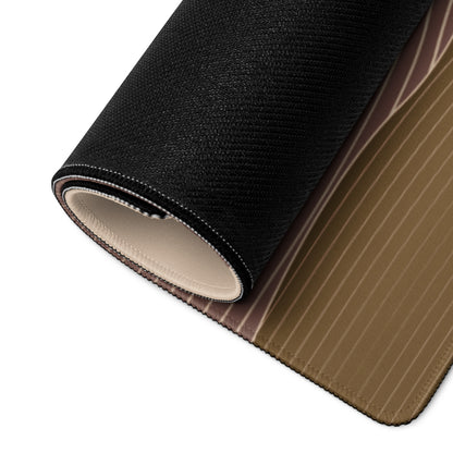 Boho Abstract Landscape Mouse Pad Beige Taupe For Home Office Modern Desk Mat Extended 36x18 Non Slip